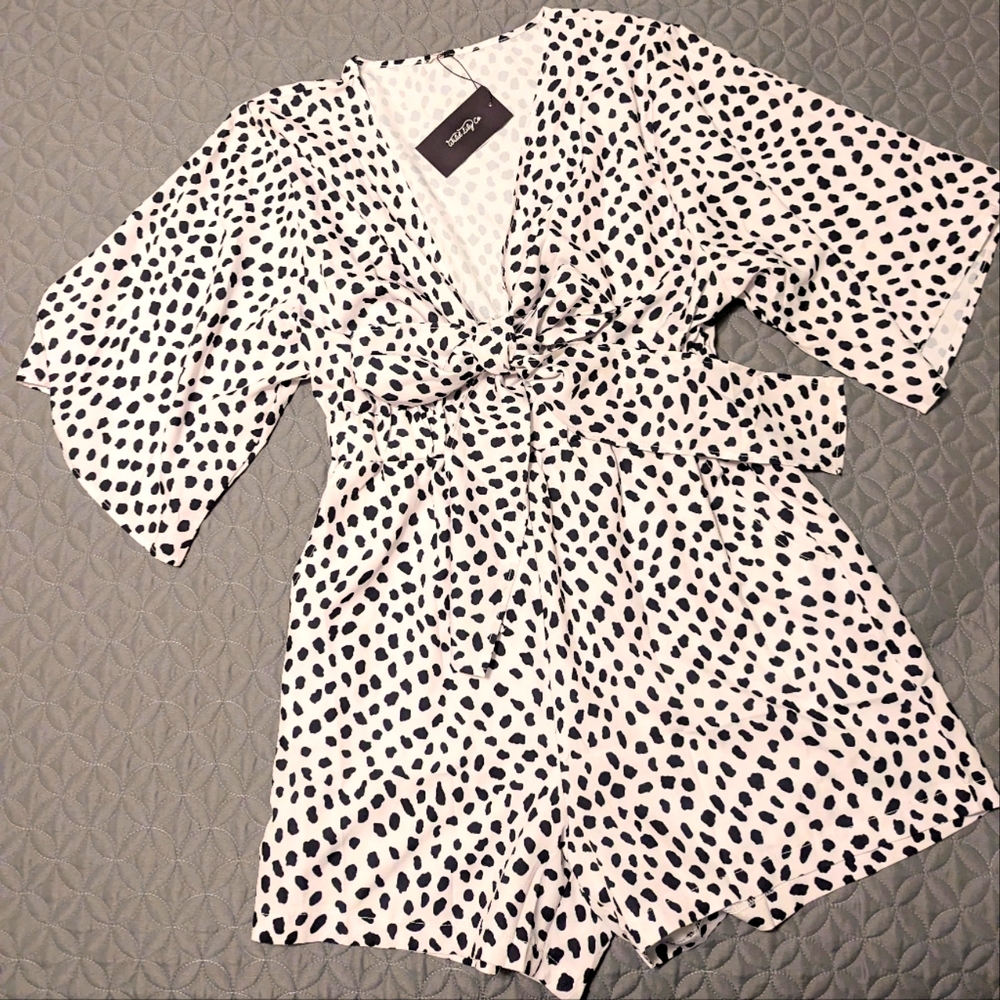 Front-tie Romper